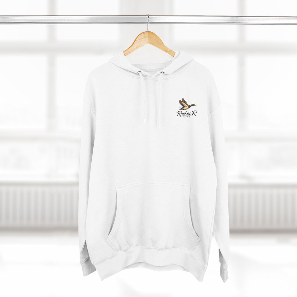Duck Logo Hoodie — Rockin' R Hat Co. Fleece Pullover