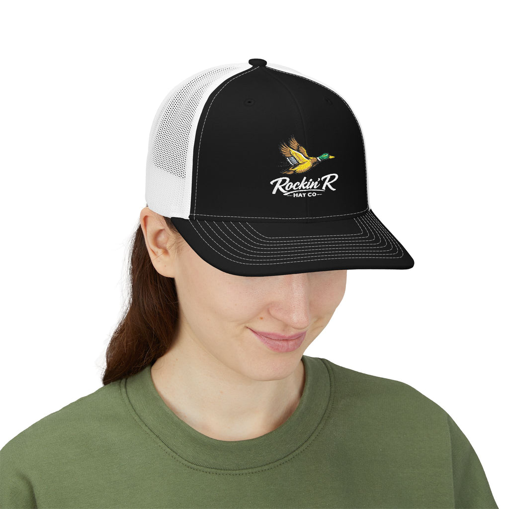 Duck Logo Trucker Snapback Hat — Rockin' R Hat Co (Embroidered)