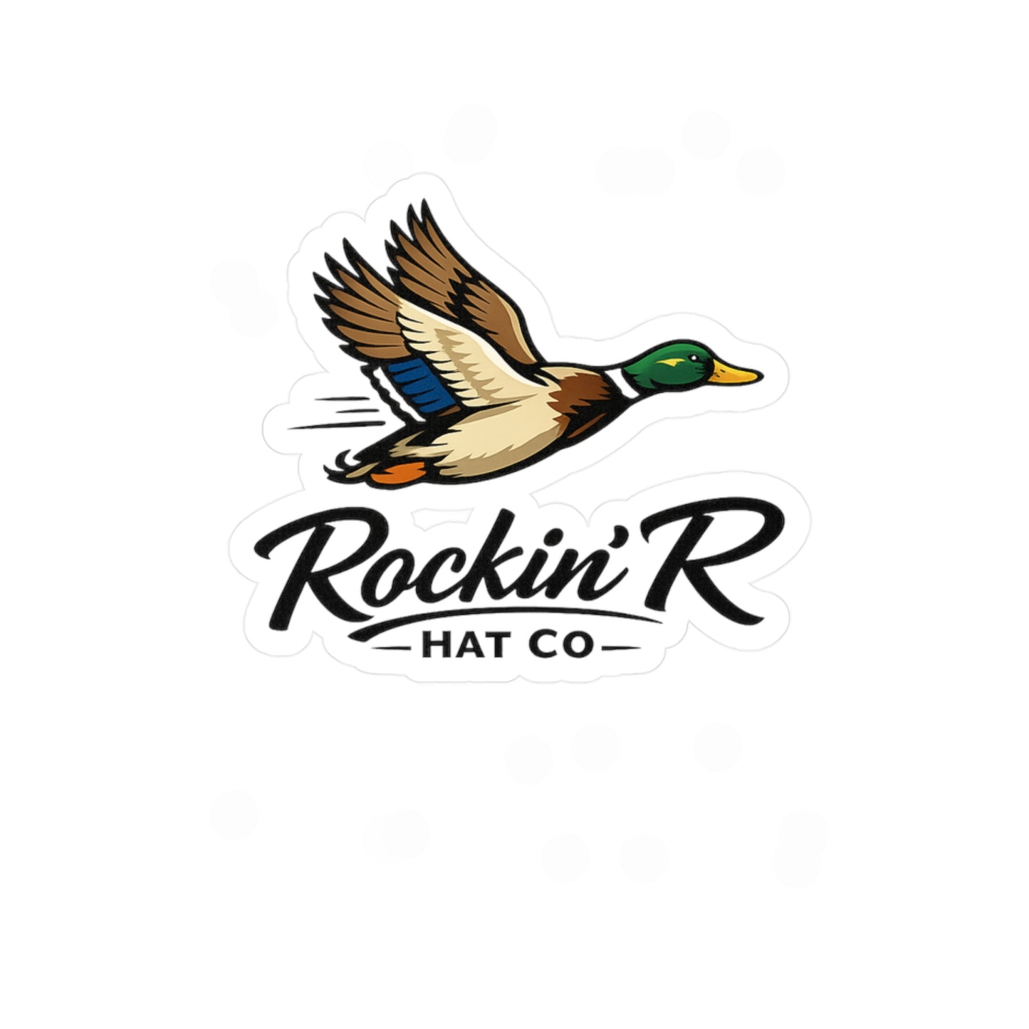 Duck Logo Vinyl Sticker — Rockin' R Hat Co