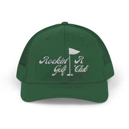 "Golf Club" Curved Hat - Rockin' R Hat Co (Embroidered)