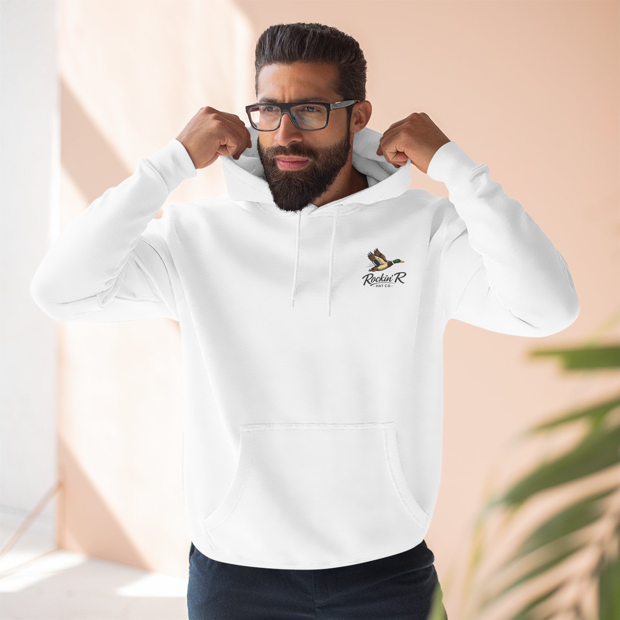 Duck Logo Hoodie — Rockin' R Hat Co. Fleece Pullover