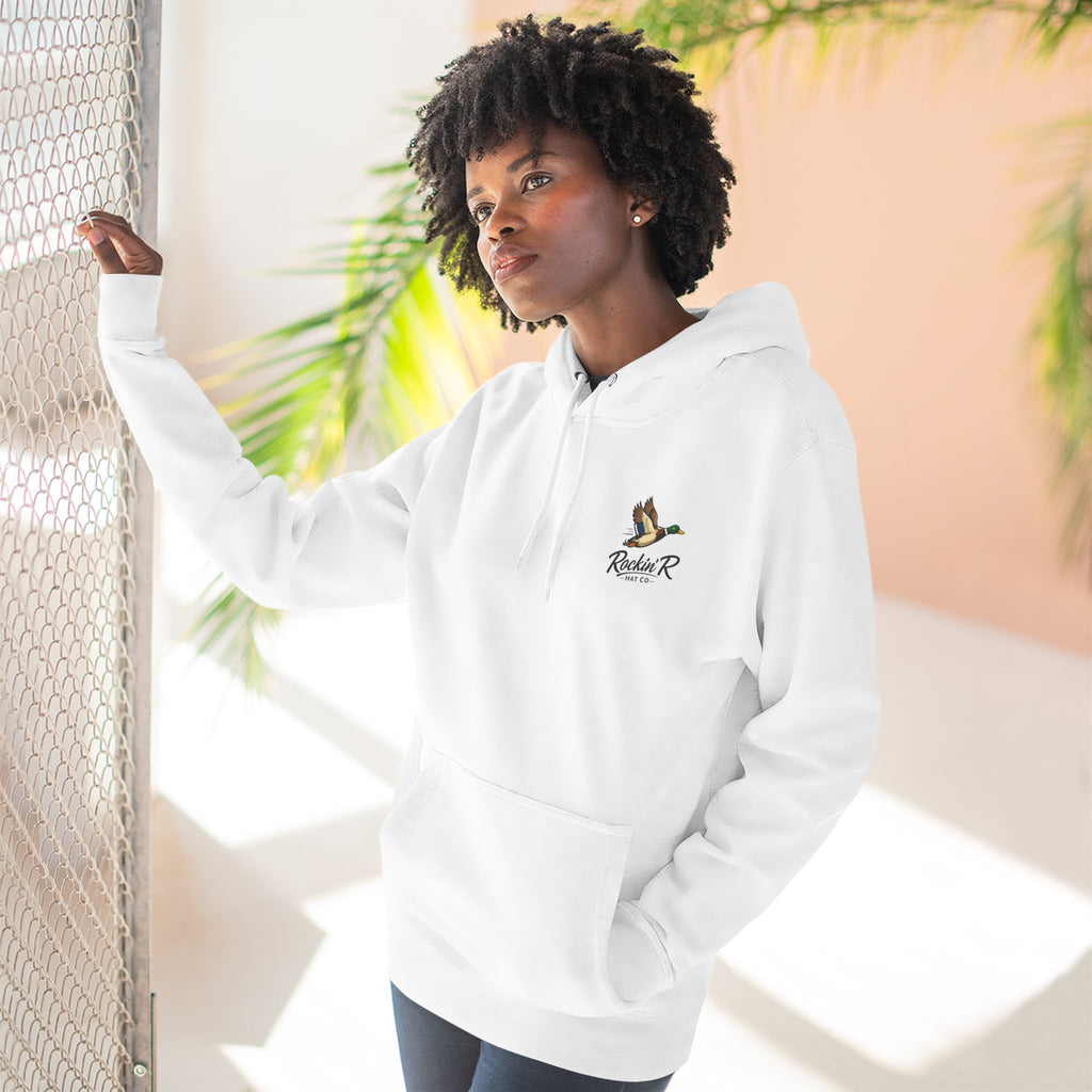 Duck Logo Hoodie — Rockin' R Hat Co. Fleece Pullover