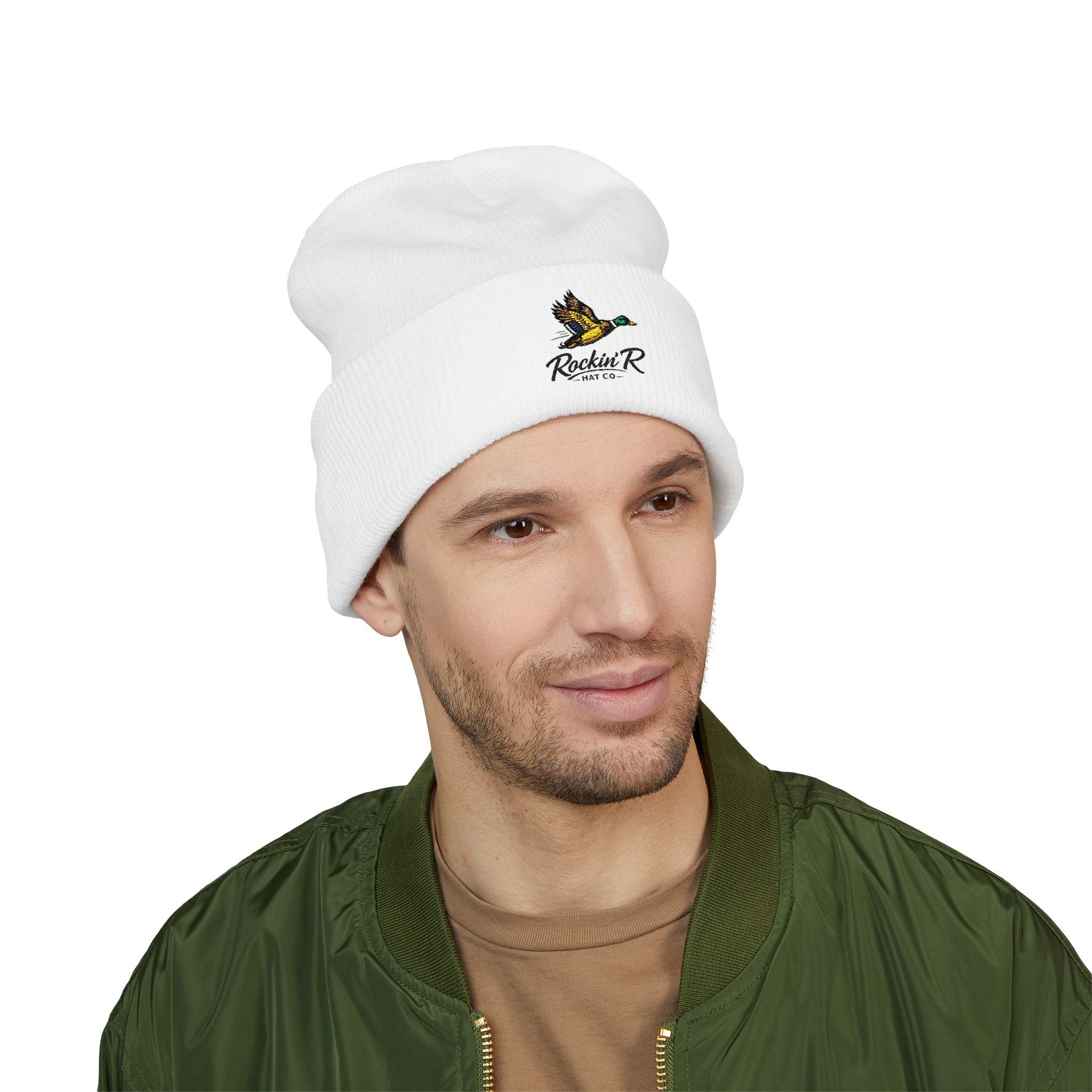 Duck Logo Beanie - Rockin' R Hat Co (Embroidered)