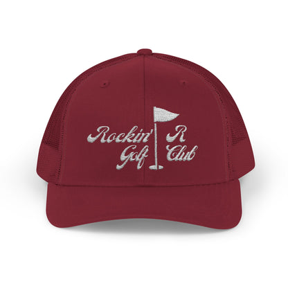 "Golf Club" Curved Hat - Rockin' R Hat Co (Embroidered)