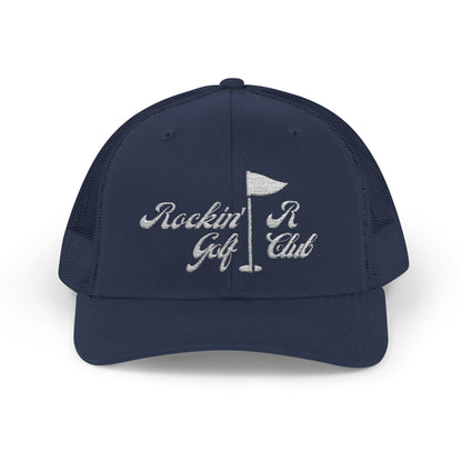 "Golf Club" Curved Hat - Rockin' R Hat Co (Embroidered)