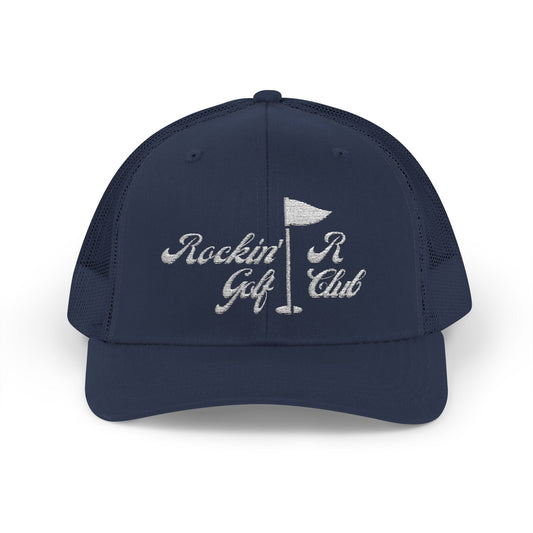 "Golf Club" Curved Hat - Rockin' R Hat Co (Embroidered)