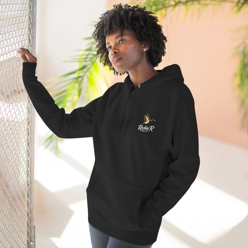 Duck Logo Hoodie — Rockin' R Hat Co. Fleece Pullover