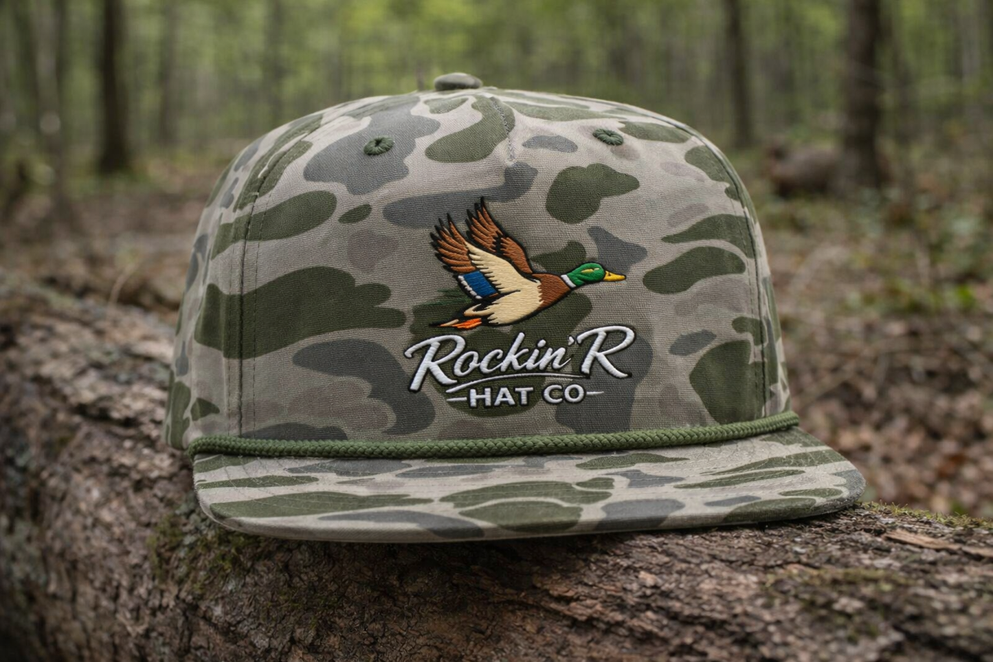Duck Logo Rope Hat - Rockin' R Hat Co (Embroidered)